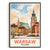 Warsaw Poland Vintage Travel Poster Nature City Wall Art Landscape Picture Prints Suitable For Home Room Living Room Office Bedroom Aesthetic Decor Unframed | teecentury