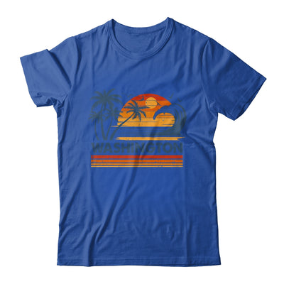 Washington Vacation Sunset Cute 70s Vintage Retro Beach Shirt & Tank Top | teecentury