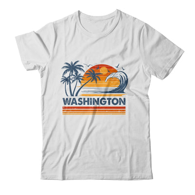 Washington Vacation Sunset Cute 70s Vintage Retro Beach Shirt & Tank Top | teecentury
