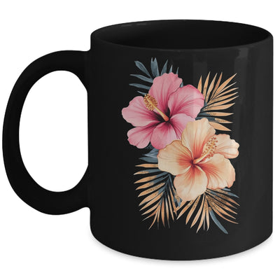 Watercolor Tropical Hibiscus Flowers Floral Summer Women Mug | teecentury