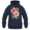 Watercolor Tropical Hibiscus Flowers Floral Summer Women Shirt & Tank Top | teecentury