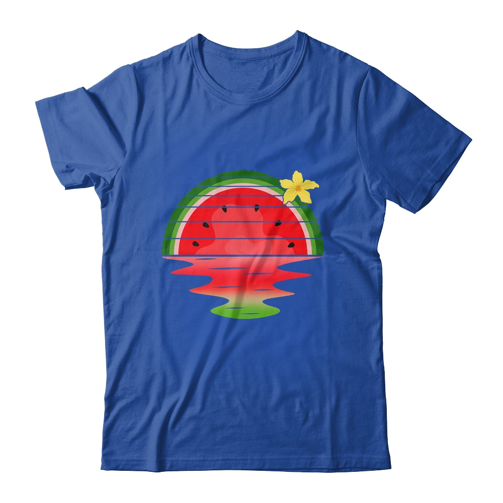Watermelon Sunset Summer Fruitarian Lover Fruit Slice Seeds Shirt & Tank Top | teecentury