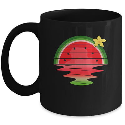 Watermelon Sunset Summer Fruitarian Lover Fruit Slice Seeds Mug | teecentury