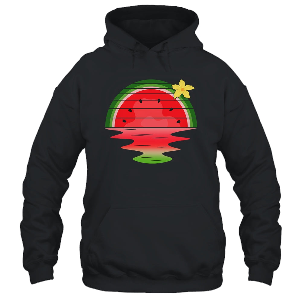 Watermelon Sunset Summer Fruitarian Lover Fruit Slice Seeds Shirt & Tank Top | teecentury