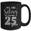 We Are Silver Together 25 Years Silver Wedding Anniversary Mug | teecentury