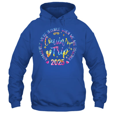 We Are Trouble When We're Together Cousins Trip 2025 Vacation Shirt & Tank Top | teecentury