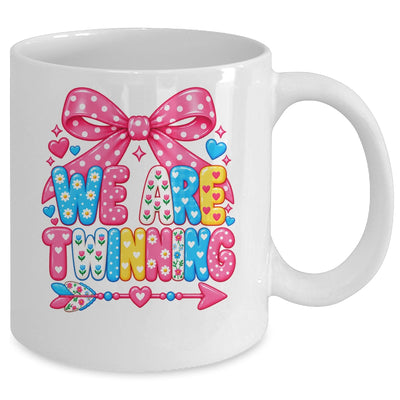 We Are Twinning Coquette Bow Twin Day Spirit Week Girls Mug | teecentury