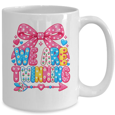 We Are Twinning Coquette Bow Twin Day Spirit Week Girls Mug | teecentury