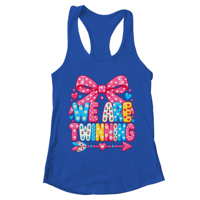 We Are Twinning Coquette Bow Twin Day Spirit Week Girls Shirt & Tank Top | teecentury