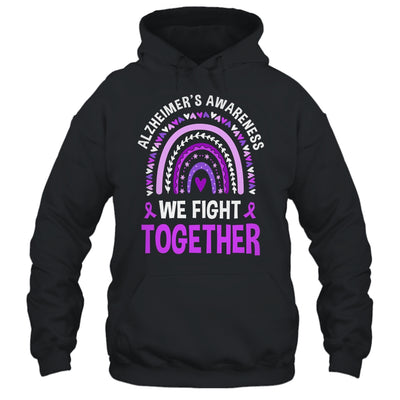We Fight Together Alzheimers Awareness Purple Ribbon Shirt & Hoodie | teecentury