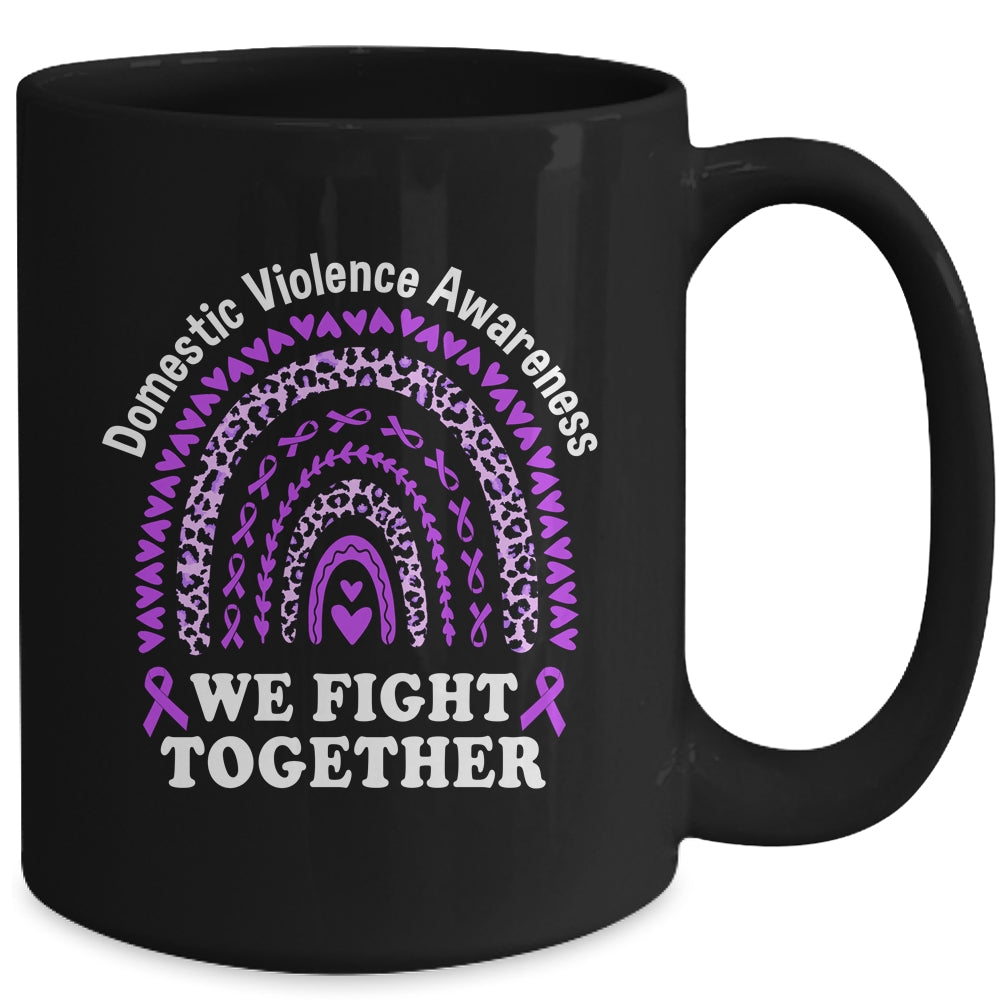 We Fight Together Domestic Violence Awareness Support Mug | teecentury