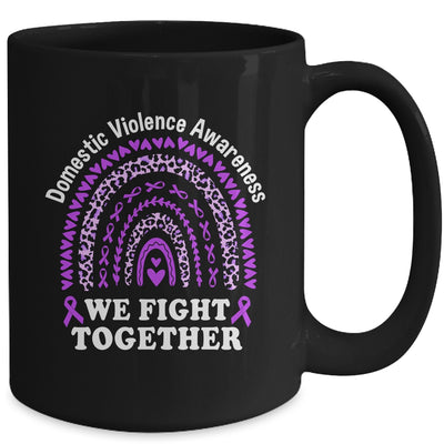 We Fight Together Domestic Violence Awareness Support Mug | teecentury