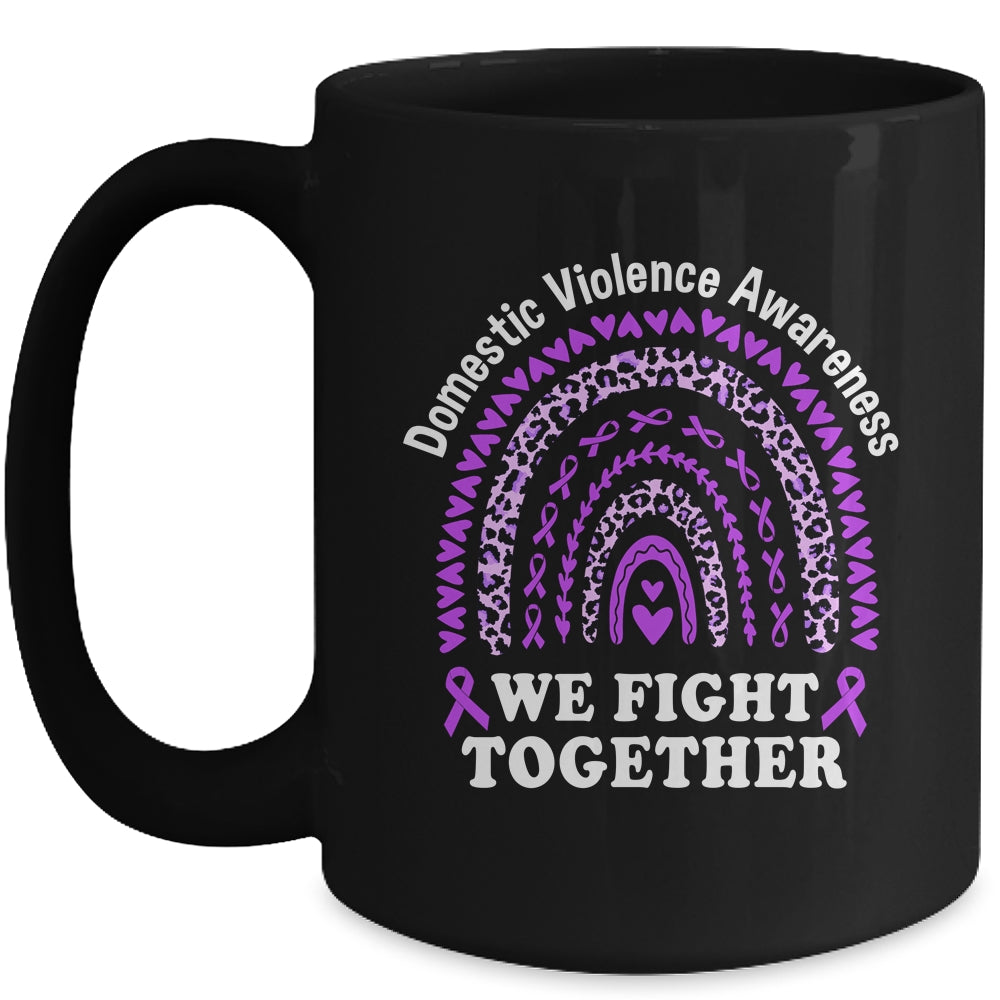 We Fight Together Domestic Violence Awareness Support Mug | teecentury