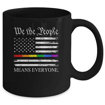 We The People Means Everyone Usa LGBT Equality USA Flag Mug | teecentury