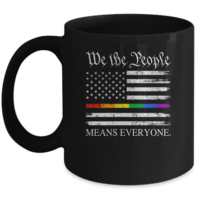 We The People Means Everyone Usa LGBT Equality USA Flag Mug | teecentury