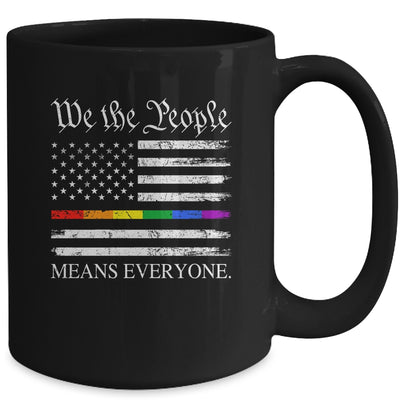 We The People Means Everyone Usa LGBT Equality USA Flag Mug | teecentury