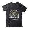 Wear Purple Alzheimer's Awareness Leopard Rainbow Shirt & Hoodie | teecentury