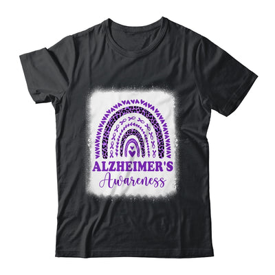 Wear Purple Alzheimer's Awareness Rainbow Leopard Shirt & Hoodie | teecentury