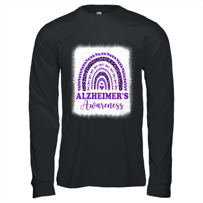 Wear Purple Alzheimer's Awareness Rainbow Leopard Shirt & Hoodie | teecentury