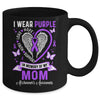 Wear Purple In Memory Of My Mom Alzheimer's Awareness Mug | teecentury