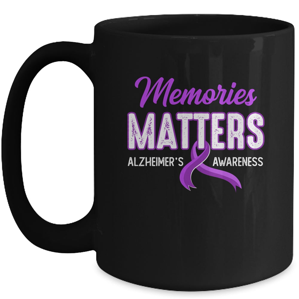 Wear Purple Support Alzheimer's Awareness Memories Matter Mug | teecentury