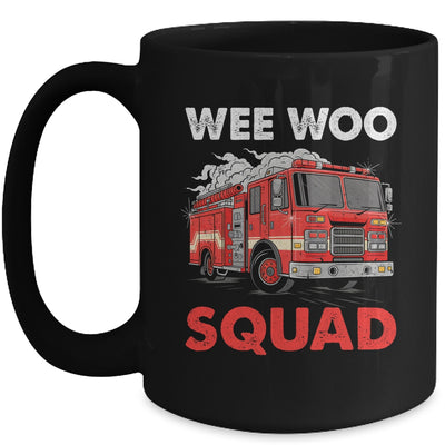 Wee Woo Squad Funny Firefighter Fire Truck Fireman Men Women Mug | teecentury