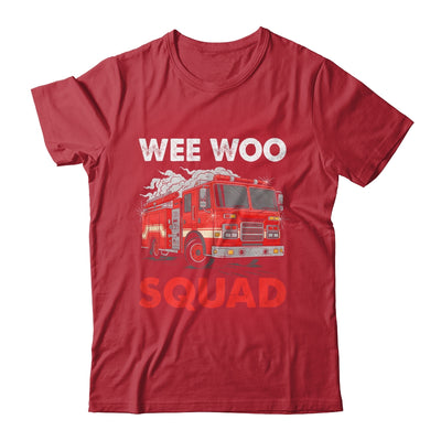 Wee Woo Squad Funny Firefighter Fire Truck Fireman Men Women Shirt & Hoodie | teecentury