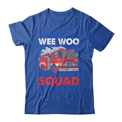 Wee Woo Squad Funny Firefighter Fire Truck Fireman Men Women Shirt & Hoodie | teecentury