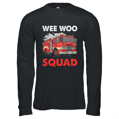 Wee Woo Squad Funny Firefighter Fire Truck Fireman Men Women Shirt & Hoodie | teecentury