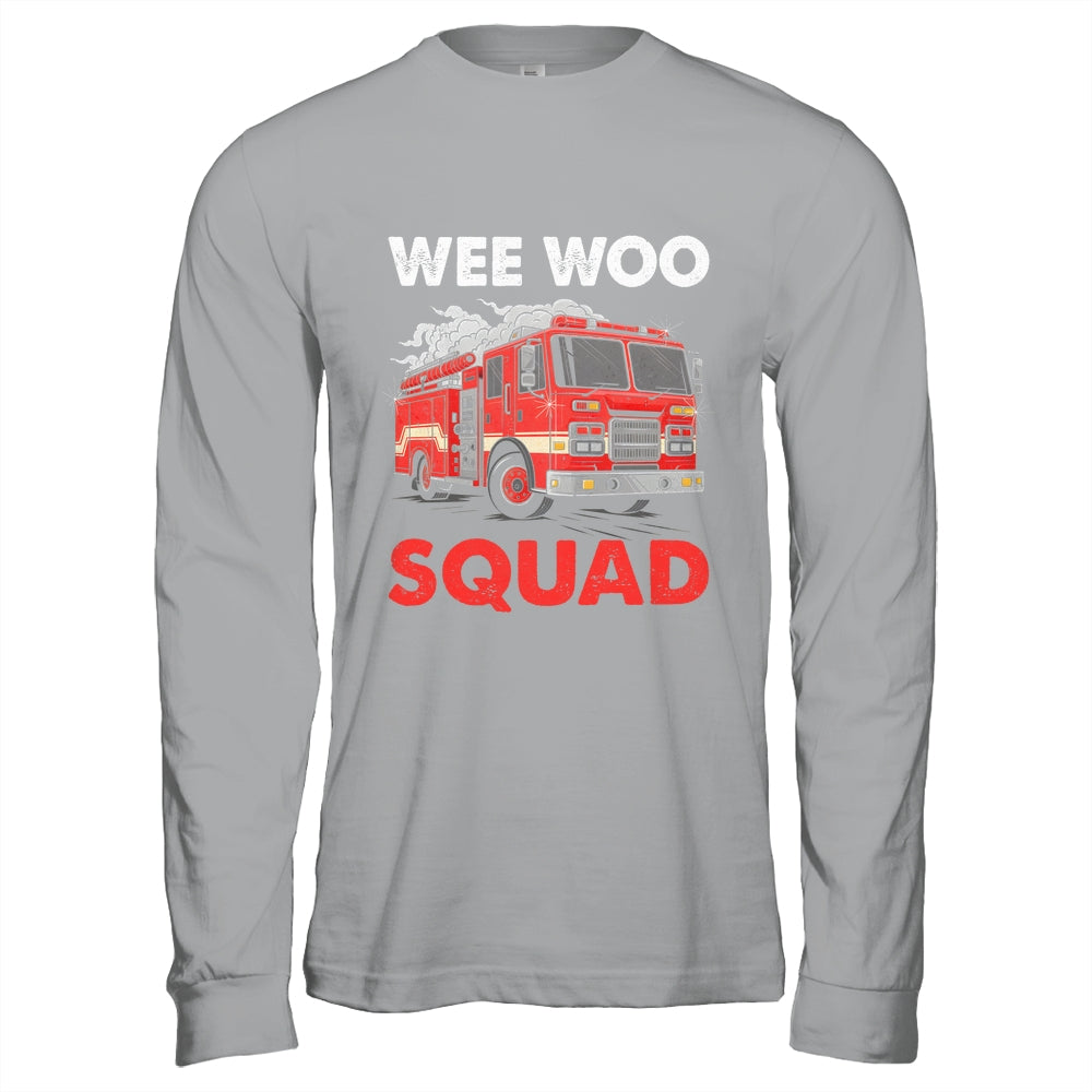 Wee Woo Squad Funny Firefighter Fire Truck Fireman Men Women Shirt & Hoodie | teecentury