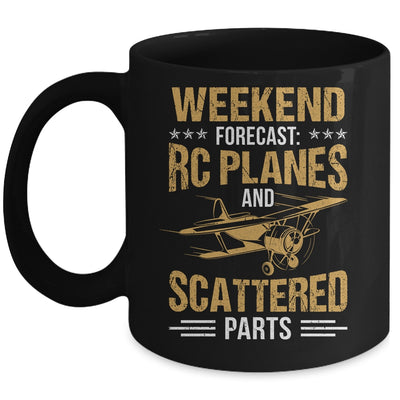 Weekend Forecast RC Planes And Scattered Parts Test Pilot Mug | teecentury