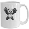 Weightlifting Panda Workout Bodybuilder Fitness Gym For Men Mug | teecentury