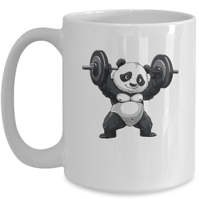 Weightlifting Panda Workout Bodybuilder Fitness Gym For Men Mug | teecentury