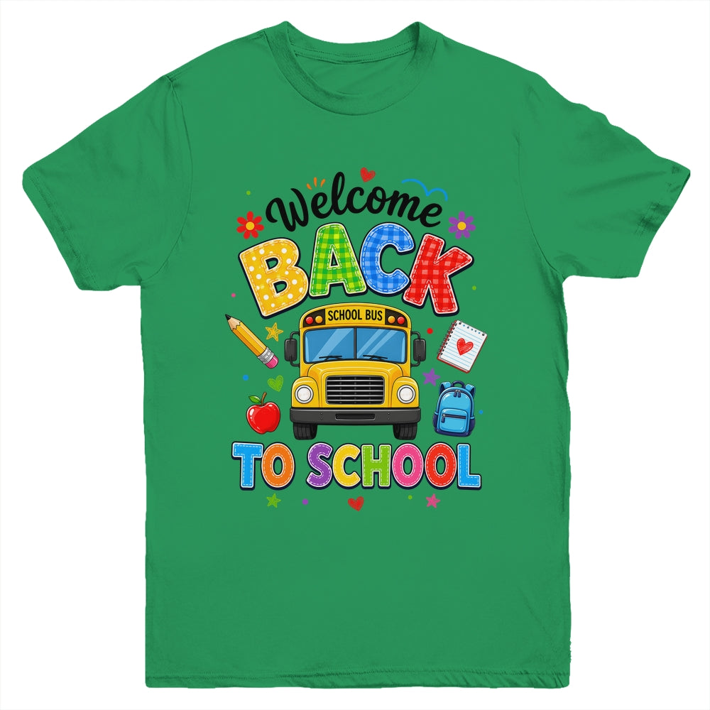 Welcome Back To School Bus Driver First Day Of School Youth Shirt | teecentury