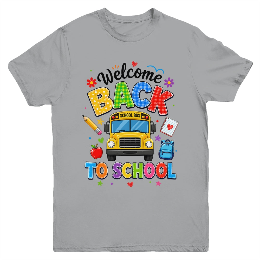 Welcome Back To School Bus Driver First Day Of School Youth Shirt | teecentury