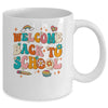 Welcome Back To School First Day Of School Teacher Groovy Mug | teecentury