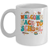 Welcome Back To School First Day Of School Teacher Groovy Mug | teecentury