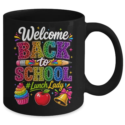 Welcome Back To School Lunch Lady Cafeteria Staff Leopard Mug | teecentury