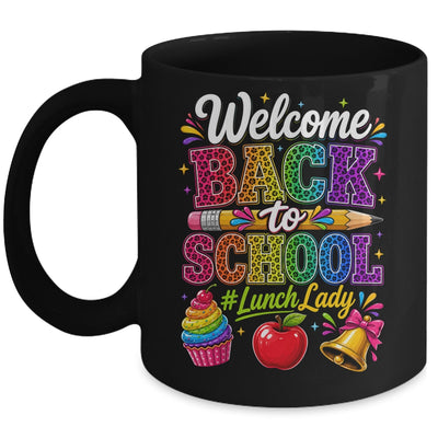 Welcome Back To School Lunch Lady Cafeteria Staff Leopard Mug | teecentury