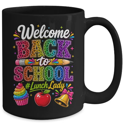 Welcome Back To School Lunch Lady Cafeteria Staff Leopard Mug | teecentury