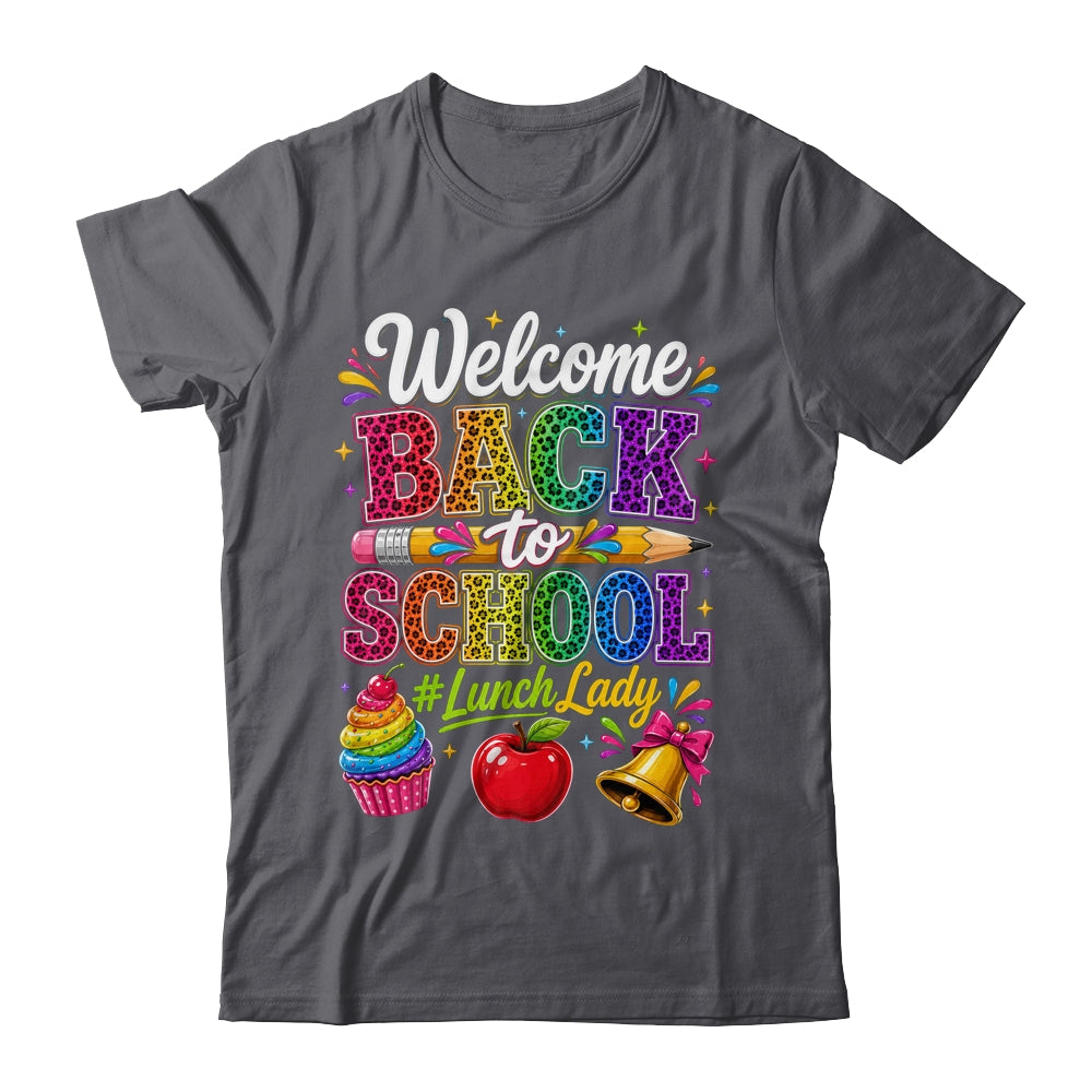 Welcome Back To School Lunch Lady Cafeteria Staff Leopard Shirt & Hoodie | teecentury