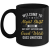 Welcome To Night Shift Funny Professional Workers For Men Mug | teecentury