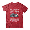 Welcome To Night Shift Where Everyday Is Monday Cat Nurse Shirt & Hoodie | teecentury