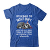 Welcome To Night Shift Where Everyday Is Monday Cat Nurse Shirt & Hoodie | teecentury