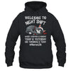 Welcome To Night Shift Where Everyday Is Monday Cat Nurse Shirt & Hoodie | teecentury