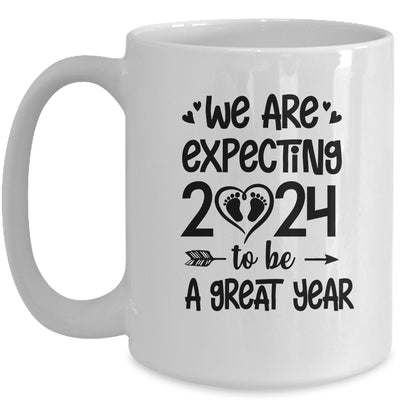 Were Expecting 2024 To Be A Great Year Baby Announcement Mug | teecentury