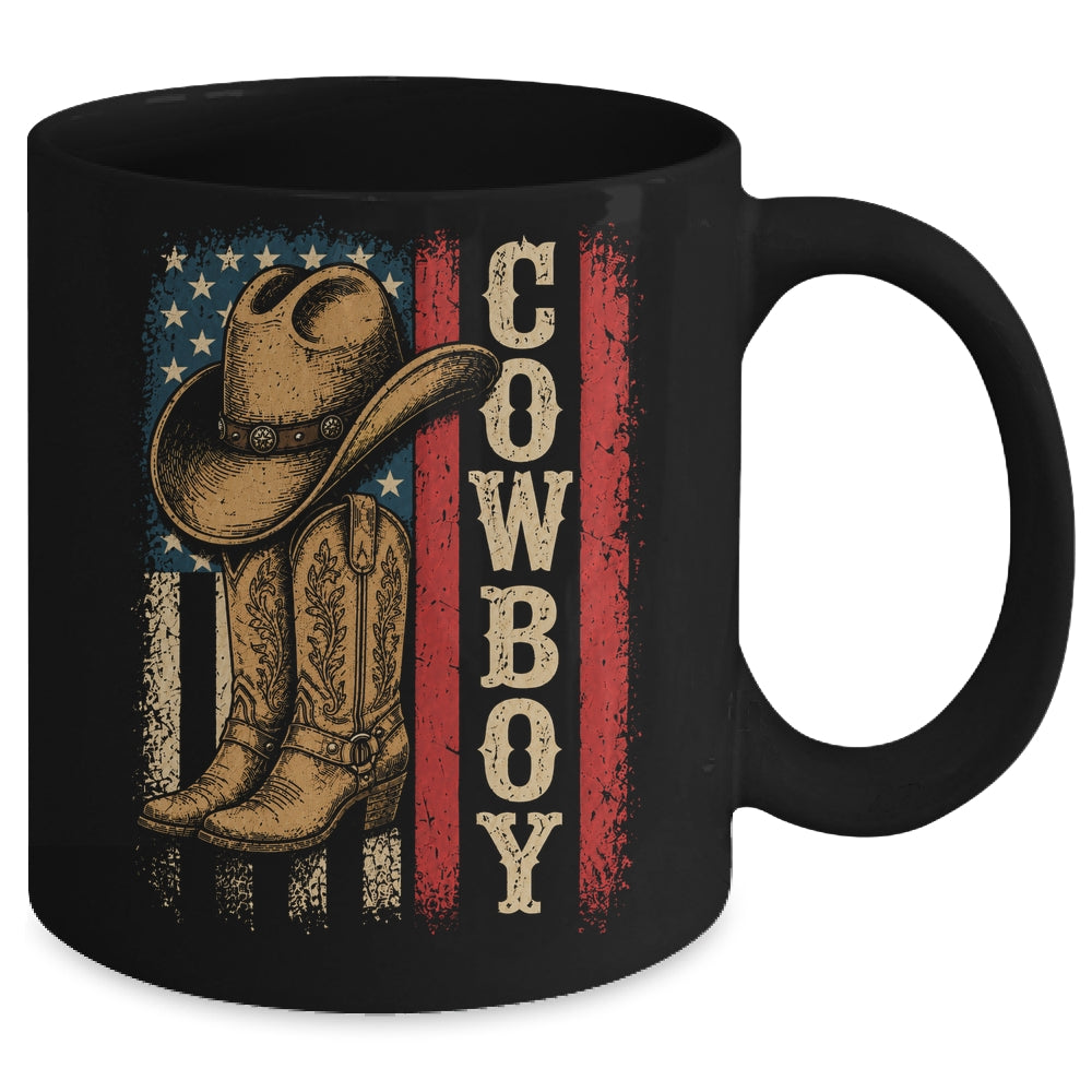 Western Country Men Boy Kid Rodeo Southern Retro Cowboy Mug | teecentury