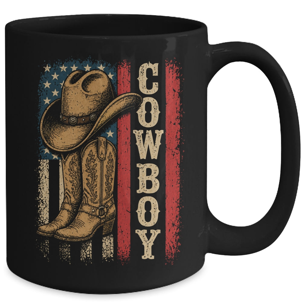 Western Country Men Boy Kid Rodeo Southern Retro Cowboy Mug | teecentury