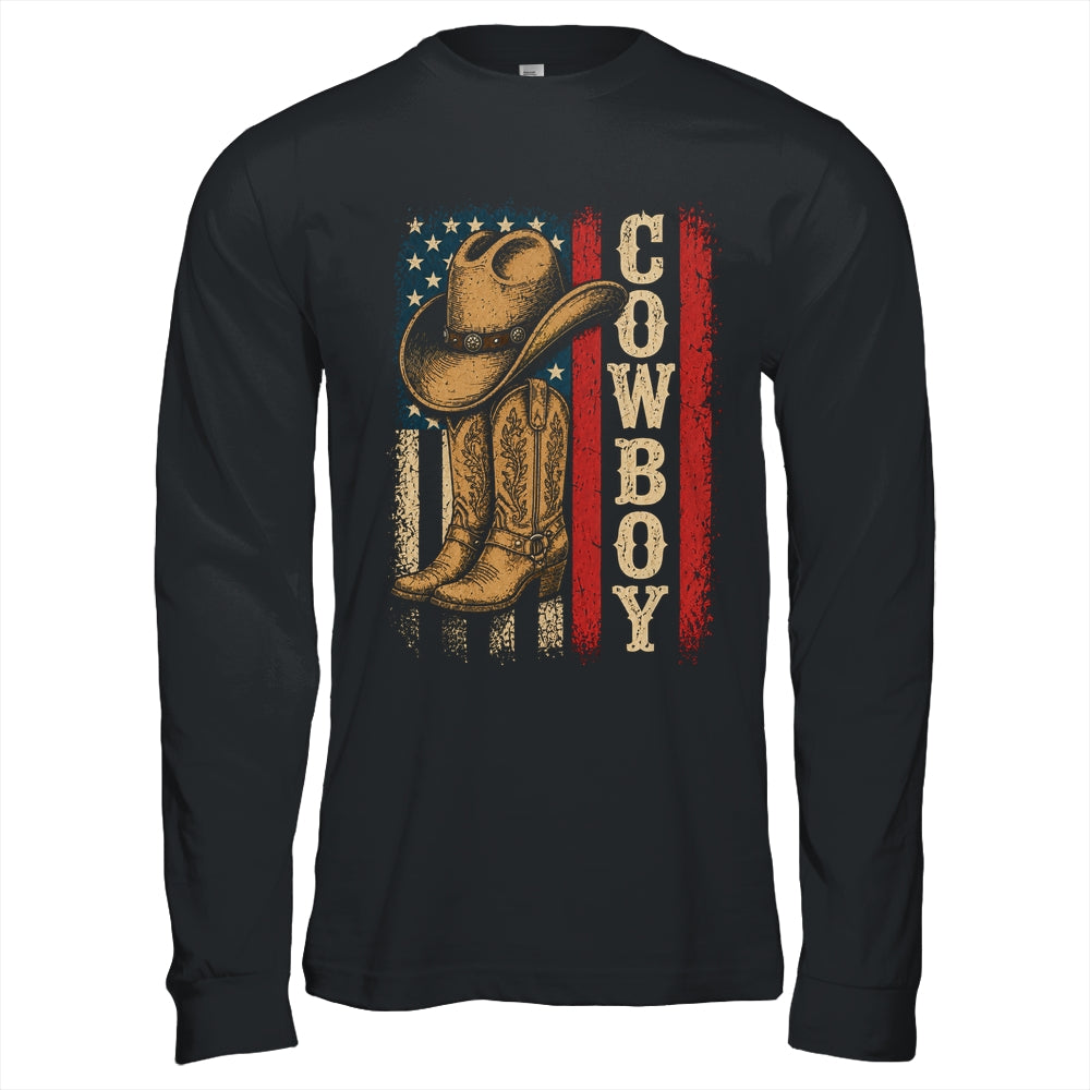 Western Country Men Boy Kid Rodeo Southern Retro Cowboy Shirt & Hoodie | teecentury