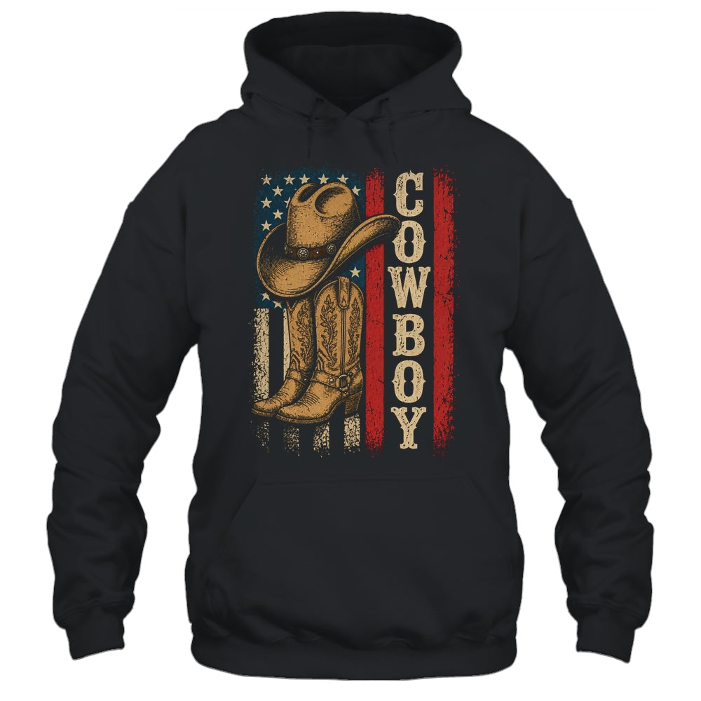 Western Country Men Boy Kid Rodeo Southern Retro Cowboy Shirt & Hoodie | teecentury